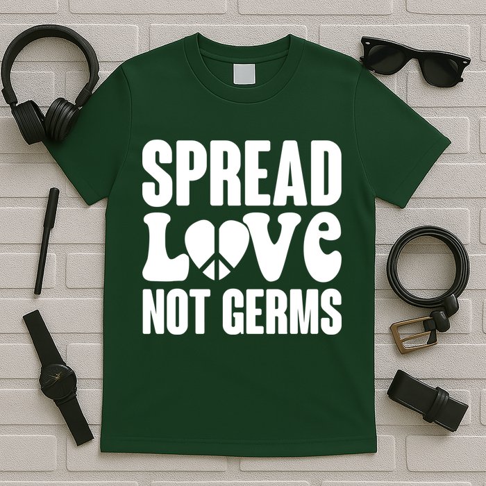 Retro Hippie Spread Love Not Germs T-Shirt