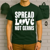 Retro Hippie Spread Love Not Germs T-Shirt