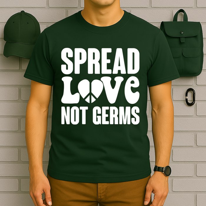 Retro Hippie Spread Love Not Germs T-Shirt