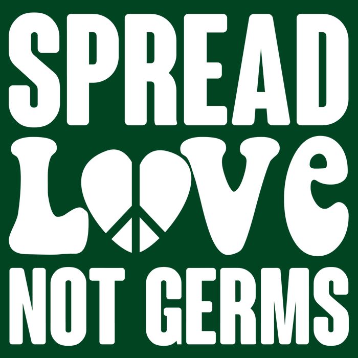 Retro Hippie Spread Love Not Germs T-Shirt