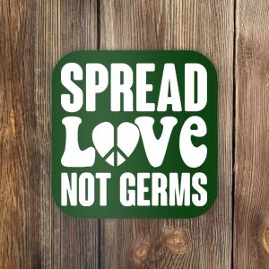 Retro Hippie Spread Love Not Germs Coaster