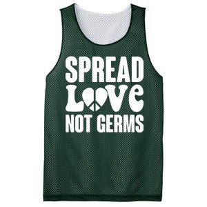 Retro Hippie Spread Love Not Germs Mesh Reversible Basketball Jersey Tank