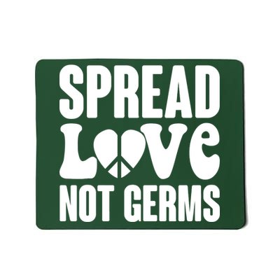 Retro Hippie Spread Love Not Germs Mousepad