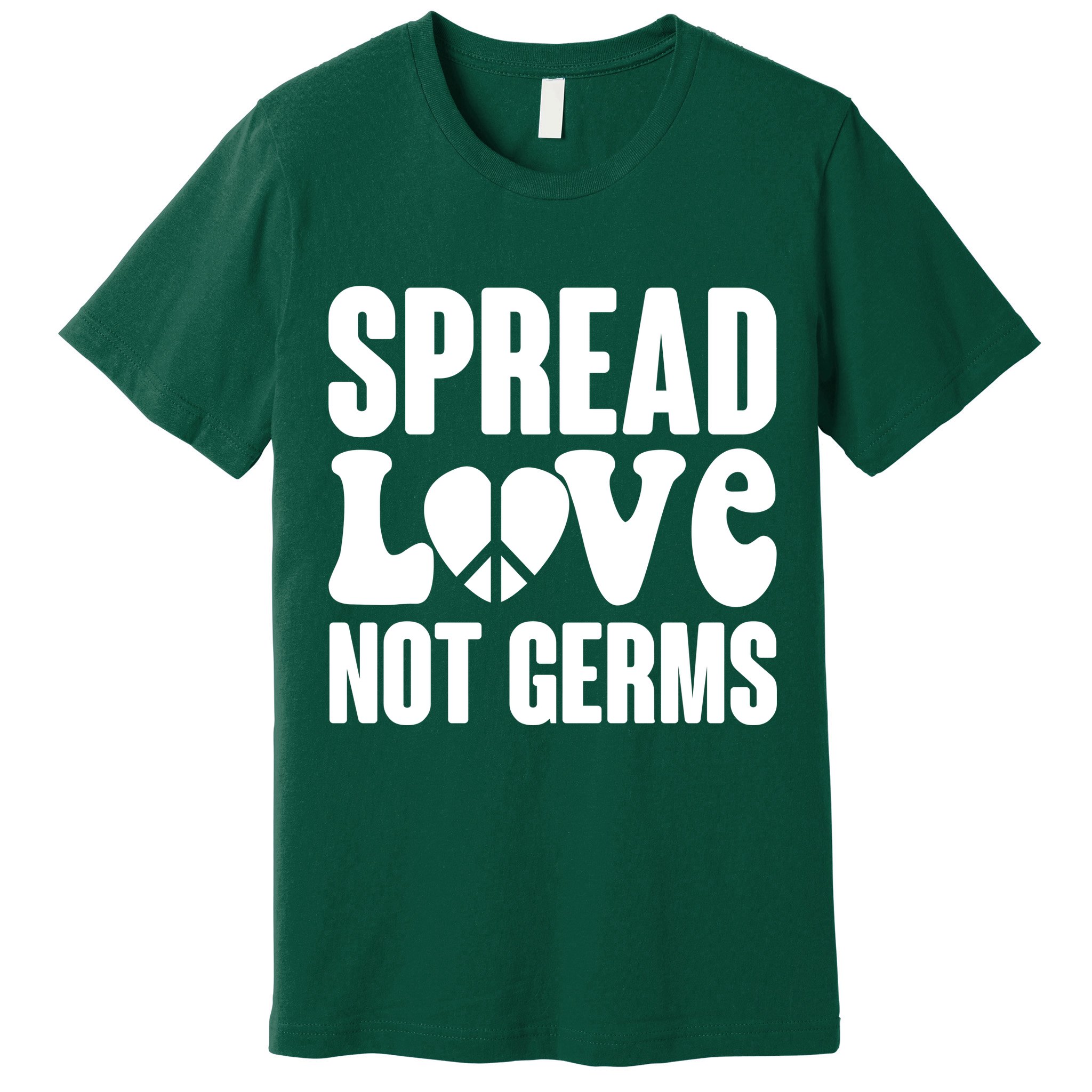 Retro Hippie Spread Love Not Germs Premium T-Shirt