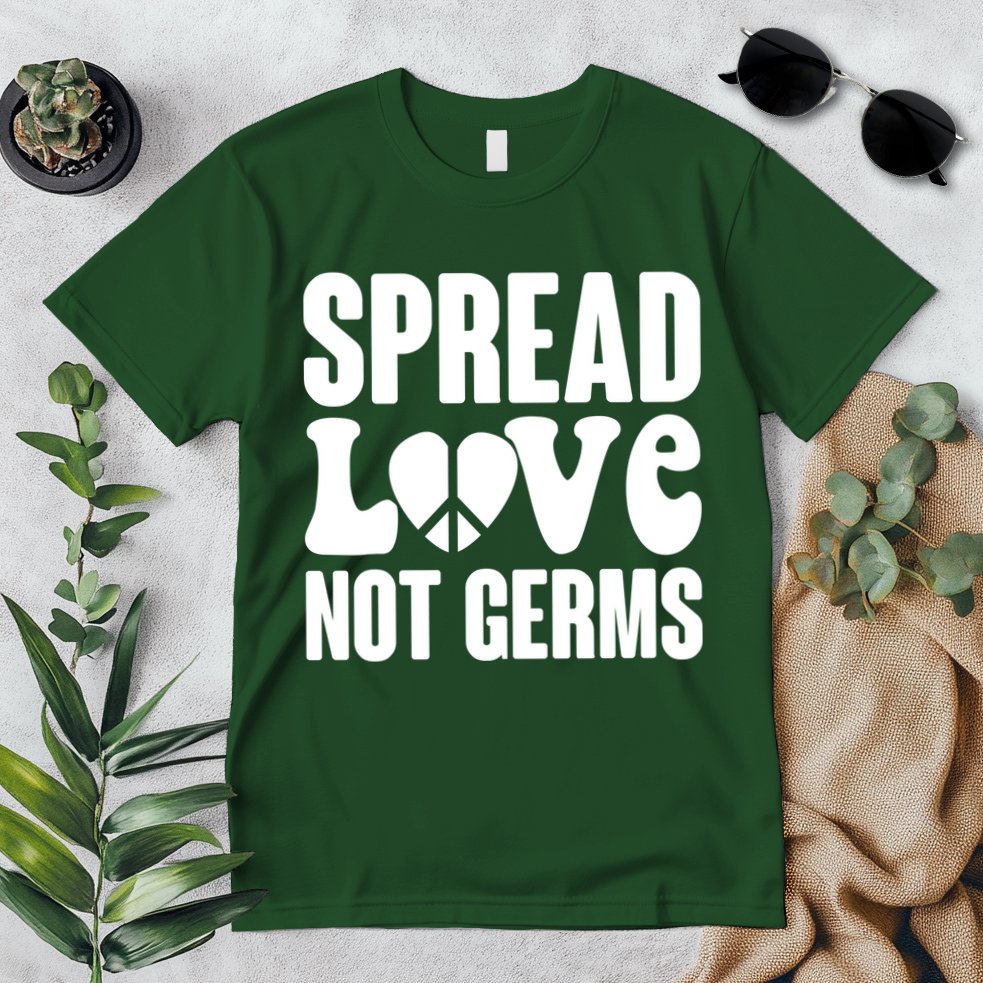 Retro Hippie Spread Love Not Germs Premium T-Shirt