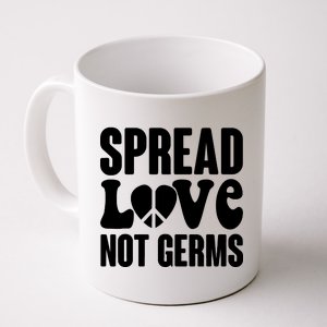 Retro Hippie Spread Love Not Germs Coffee Mug