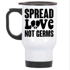 Retro Hippie Spread Love Not Germs Stainless Steel Travel Mug