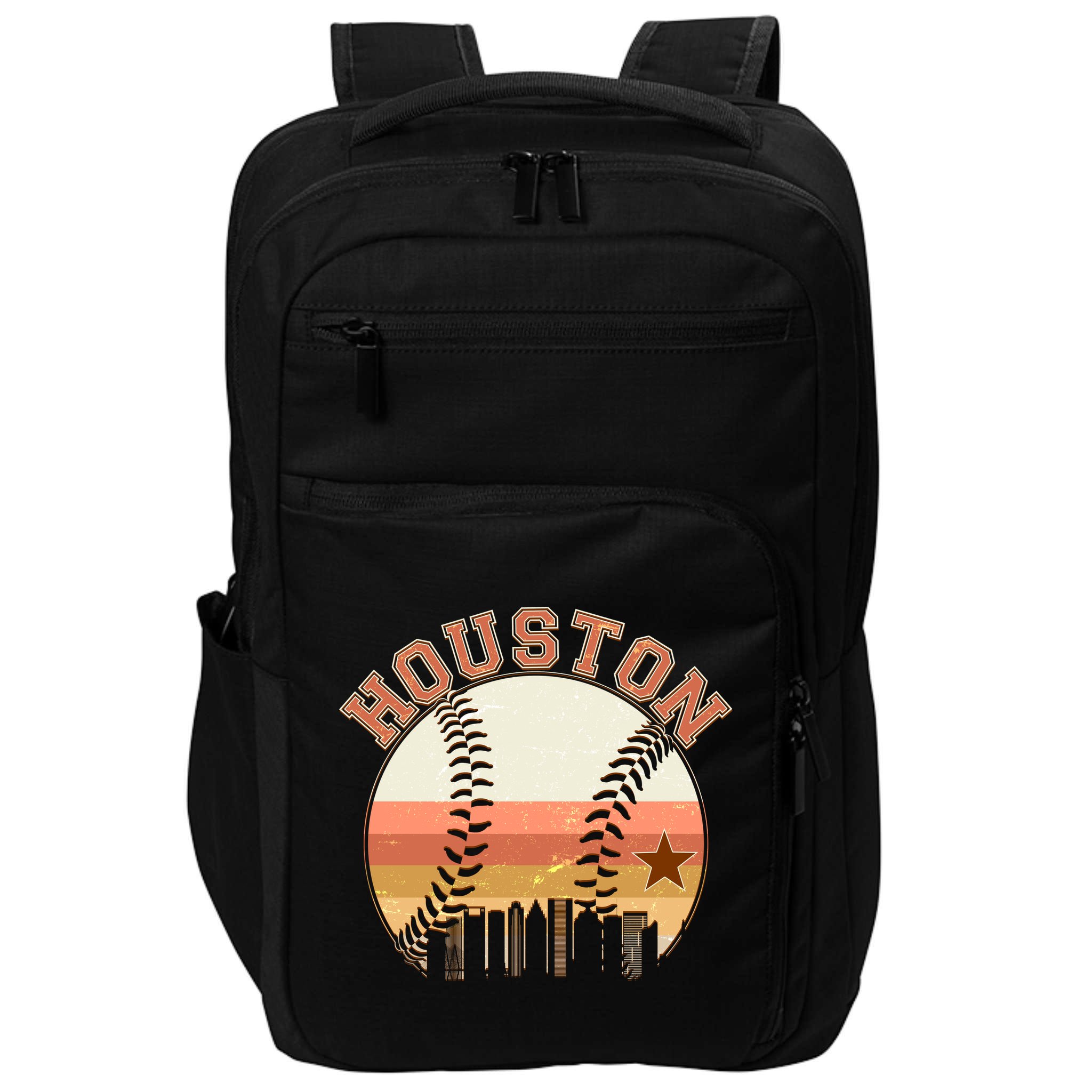 Retro Houston Baseball Fan Impact Tech Backpack