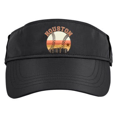 Retro Houston Baseball Fan Adult Drive Performance Visor