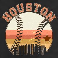 Retro Houston Baseball Fan Adult Drive Performance Visor