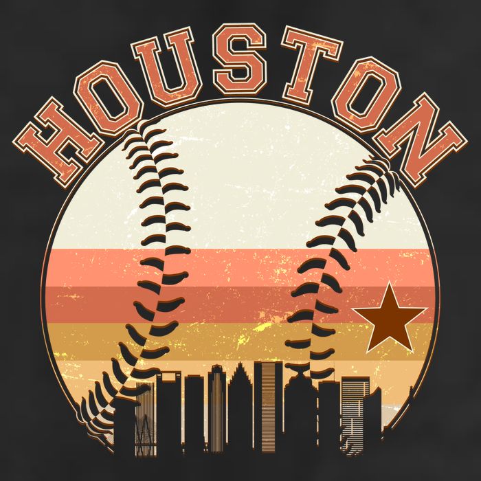 Retro Houston Baseball Fan Adult Drive Performance Visor