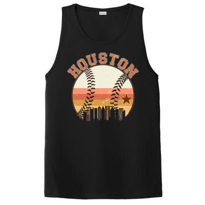 Retro Houston Baseball Fan PosiCharge Competitor Tank