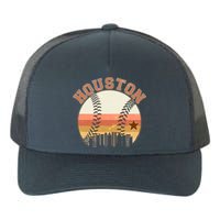 Retro Houston Baseball Fan Yupoong Adult 5-Panel Trucker Hat