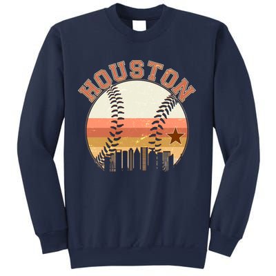Retro Houston Baseball Fan Sweatshirt