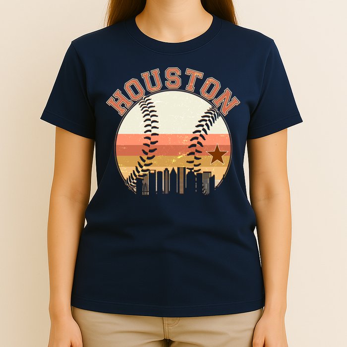 Retro Houston Baseball Fan T-Shirt