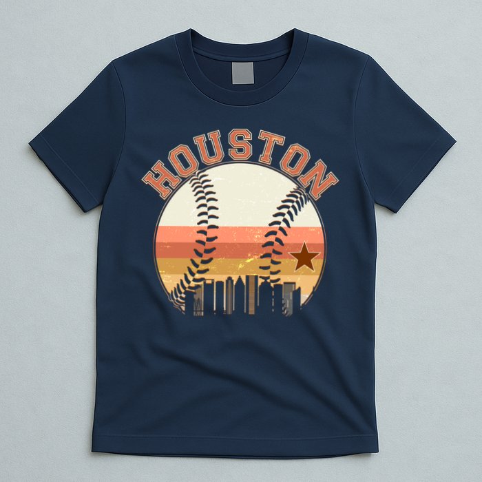 Retro Houston Baseball Fan T-Shirt