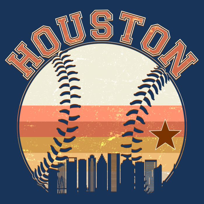 Retro Houston Baseball Fan T-Shirt