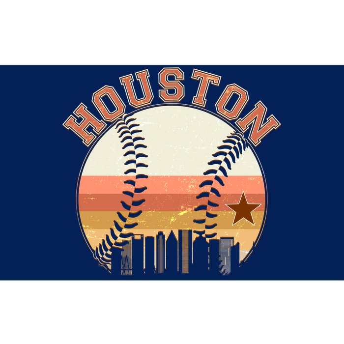 Retro Houston Baseball Fan Bumper Sticker