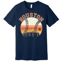 Retro Houston Baseball Fan Premium T-Shirt