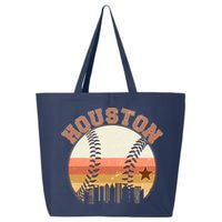 Retro Houston Baseball Fan 25L Jumbo Tote