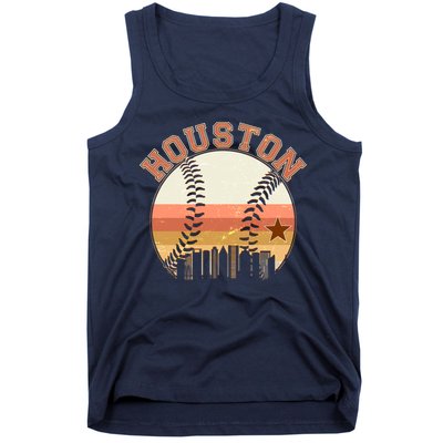 Retro Houston Baseball Fan Tank Top