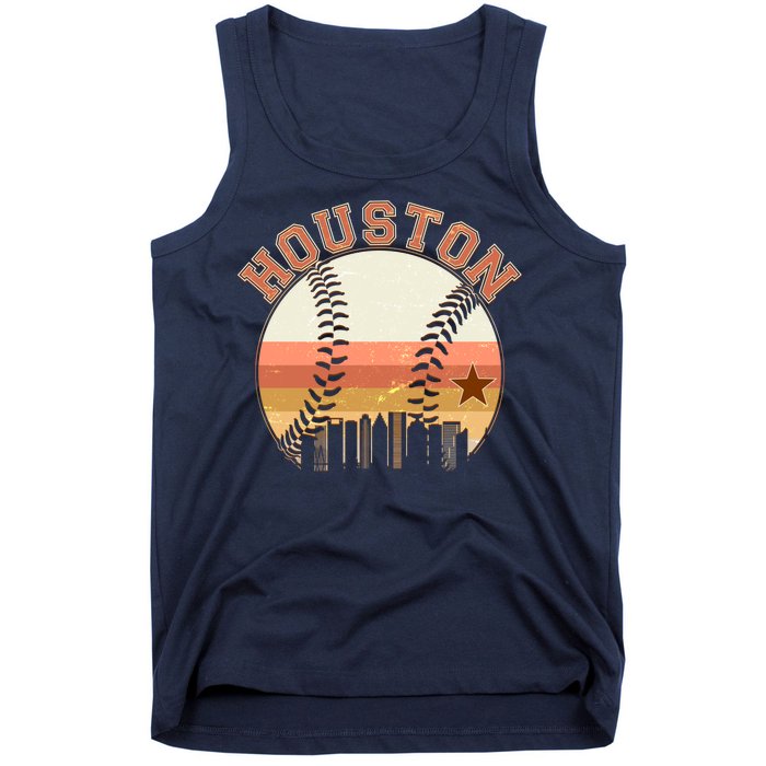 Retro Houston Baseball Fan Tank Top