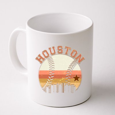 Retro Houston Baseball Fan Coffee Mug