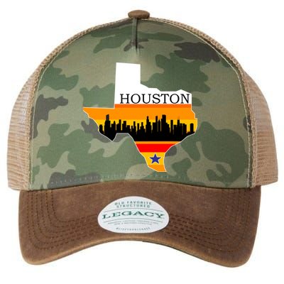 Retro Houston Texas Baseball Throwback Legacy Tie Dye Trucker Hat