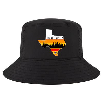 Retro Houston Texas Baseball Throwback Cool Comfort Performance Bucket Hat