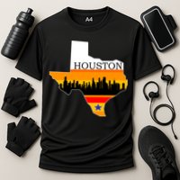 Retro Houston Texas Baseball Throwback Performance Shirt