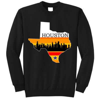 Retro Houston Texas Baseball Throwback Sweatshirt