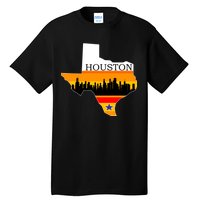 Retro Houston Texas Baseball Throwback Tall T-Shirt