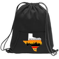 Retro Houston Texas Baseball Throwback Sweatshirt Cinch Pack Bag