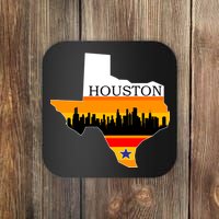 Retro Houston Texas Baseball Throwback Coaster