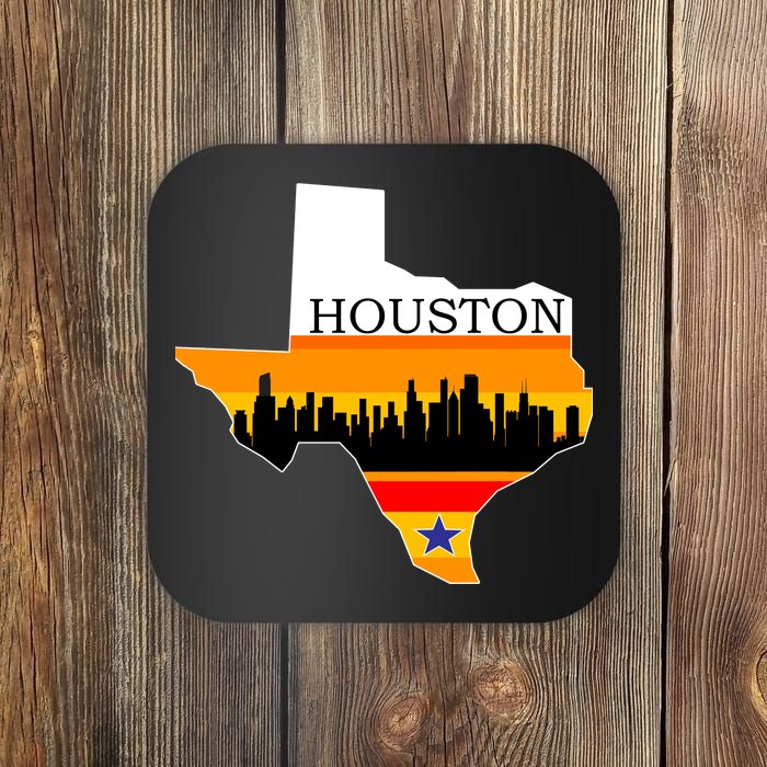 Retro Houston Texas Baseball Throwback Coaster