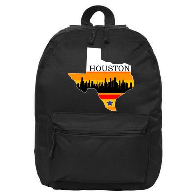 Retro Houston Texas Baseball Throwback 16 in Basic Backpack