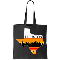 Retro Houston Texas Baseball Throwback Tote Bag