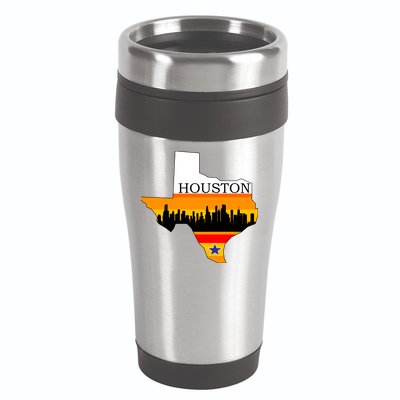 Retro Houston Texas Baseball Throwback 16oz Travel Tumbler