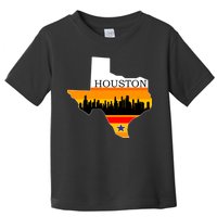 Retro Houston Texas Baseball Throwback Toddler T-Shirt