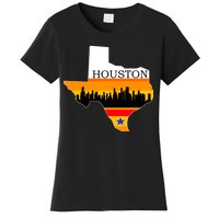 Retro Houston Texas Baseball Throwback Women's T-Shirt