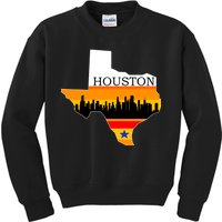 Retro Houston Texas Baseball Throwback Kids Sweatshirt