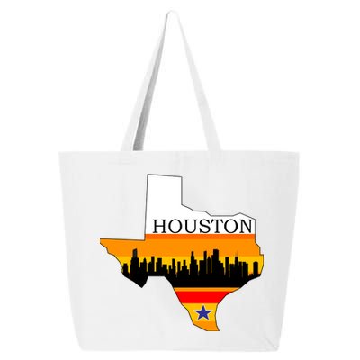 Retro Houston Texas Baseball Throwback 25L Jumbo Tote