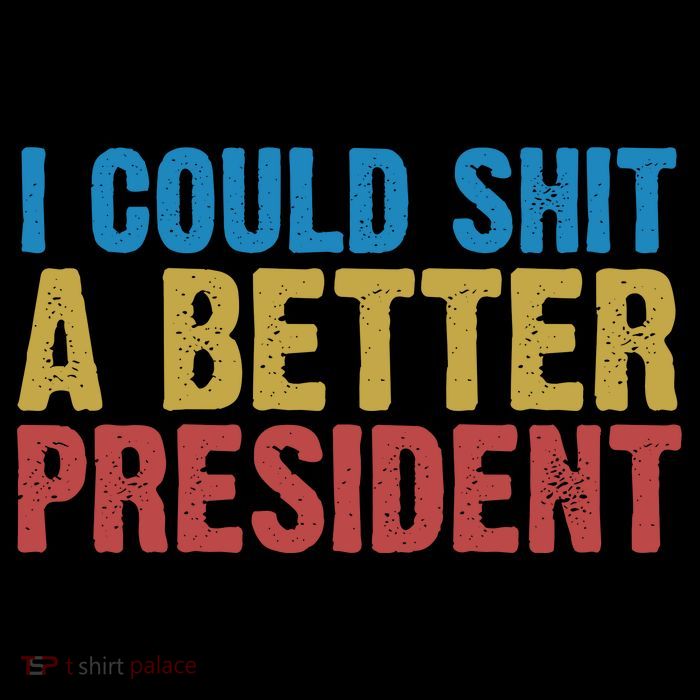Retro I Could Shit A Better President Funny Meme Stripe Pom Pom Beanie
