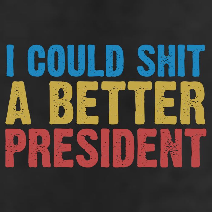 Retro I Could Shit A Better President Funny Meme Garment-Dyed Heavyweight T-Shirt