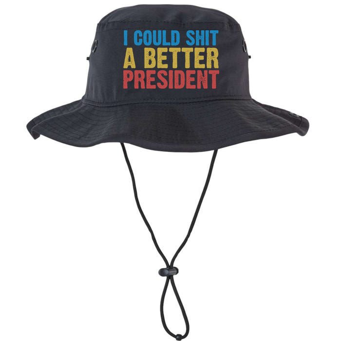 Retro I Could Shit A Better President Funny Meme Bucket Hat