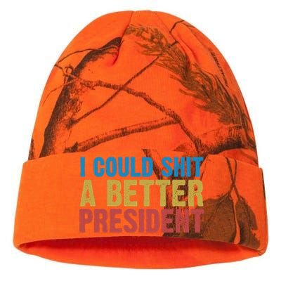 Retro I Could Shit A Better President Funny Meme Kati Licensed 12" Camo Beanie