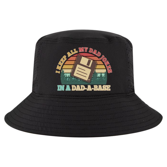 Retro I Keep All My Dad Jokes In A Dad A Base Cool Comfort Performance Bucket Hat
