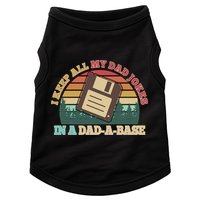 Retro I Keep All My Dad Jokes In A Dad A Base Doggie Tank