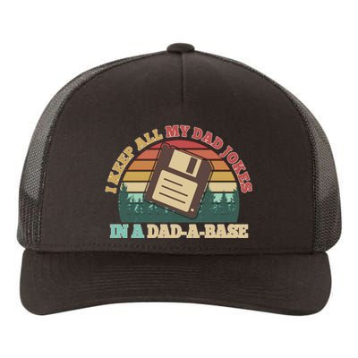 Retro I Keep All My Dad Jokes In A Dad A Base Yupoong Adult 5-Panel Trucker Hat