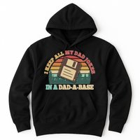 Retro I Keep All My Dad Jokes In A Dad A Base Hoodie